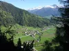 über den Goggsteig Blick Richtung Leisach