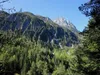 vom Gogghüttl bis zum Klammbrückl hinten der Spitzkofel