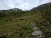 Aufstieg Richtung Stanziwurten Blick Richtung Großglockner