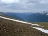 Aufstieg Richtung Stanziwurten Blick Richtung Süden hinten die Lienzer Dolomiten