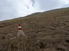 Aufstieg Richtung Stanziwurten hinten in der Bildmitte der Vorgipfel