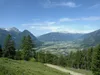 von Greilalm Richtung Kaltes Mösl Blick Richung Lienzer Talboden