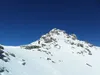 Anstieg vom Skidepot über den SW Rücken zum Gipfel Eckkopf