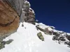Anstieg vom Skidepot über den SW Rücken zum Gipfel Eckkopf
