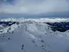 Blick vom Gipfel Hochkreuz Richtung NNO hinten Goldberggruppe