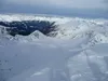Blick vom Gipfel Hochkreuz Richtung unten Aufstieg über Staller Weißen