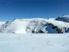 Abfahrt von Kluidhöhe Richtung Kluidtörl Blick auf Hilmersberg