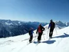 Abfahrt vom Hilmersberg Richtung Sadnighaus hinten Mitte Lienzer Dolomiten