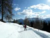 Abfahrt über Rodelbahn