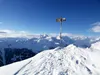 Blick Vom Gipfel Straßkopf Richtung Westen hinten Mitte Schleinitz