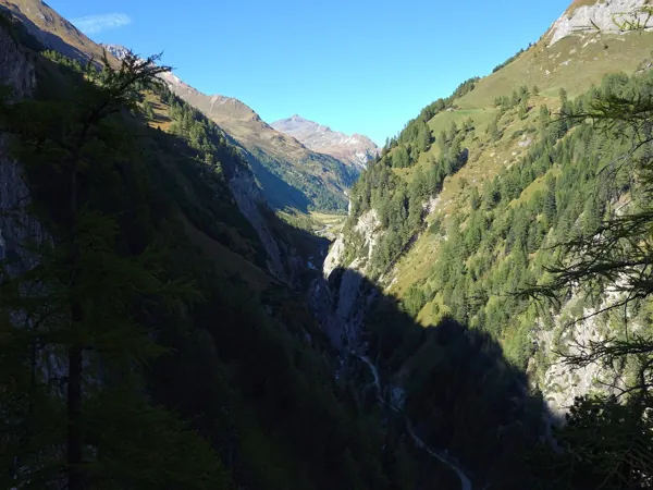 Aufstieg Richtung Hohes Tor Blick in das Dorfertal