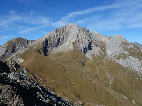 Blick vom Gipfel Blauspitze Richtung Norden Bildmitte die Kendlspitze