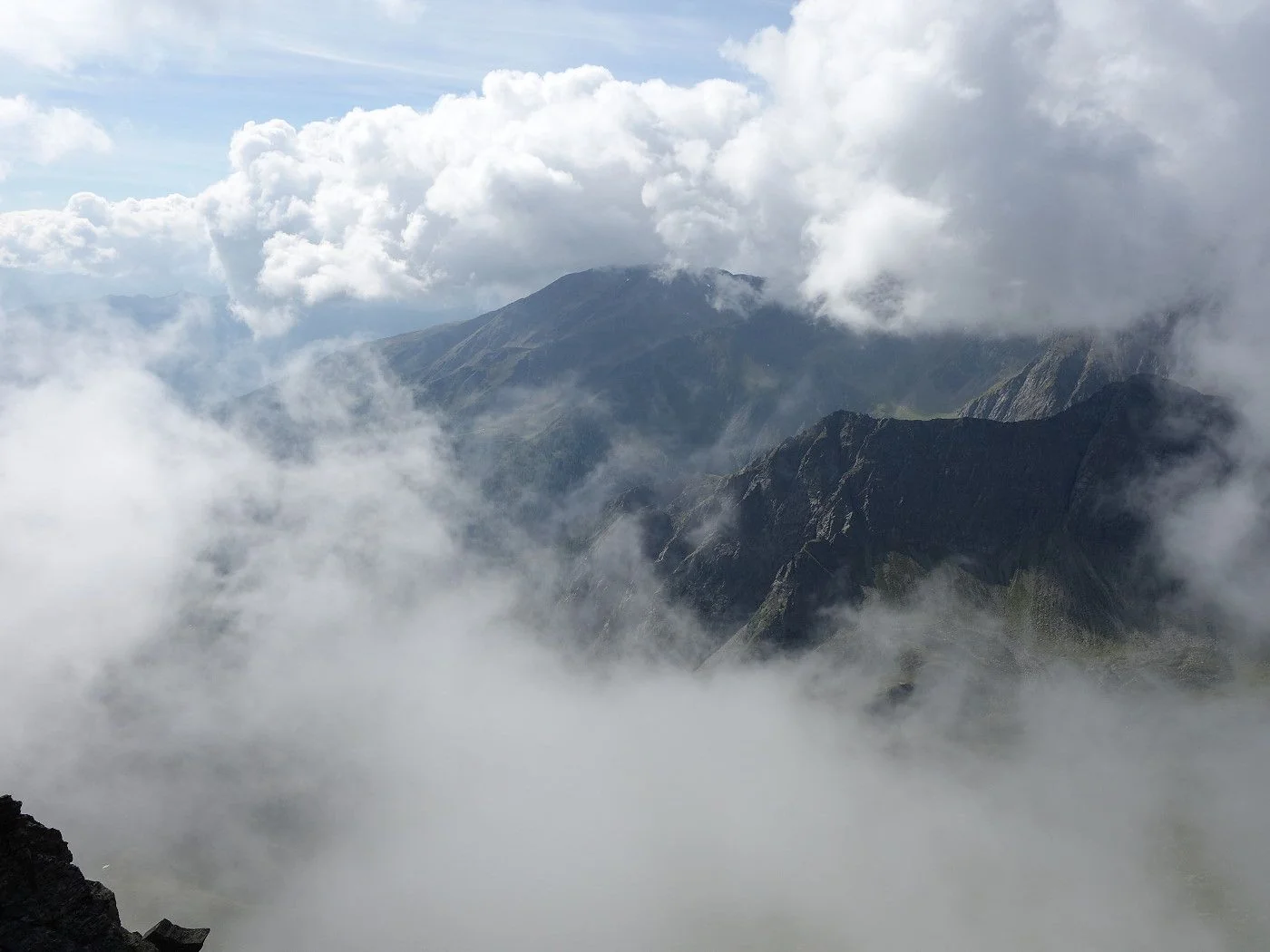 von Bocksteinscharte Richtung Gipfel Bockstein Blick Richtung SW
