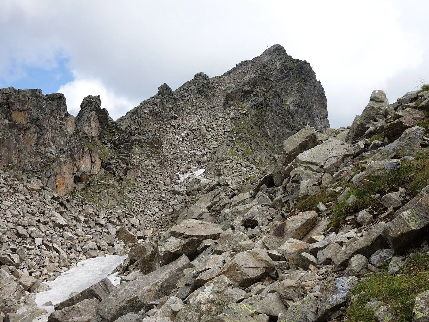 von Bocksteinscharte Richtung Gipfel Bockstein