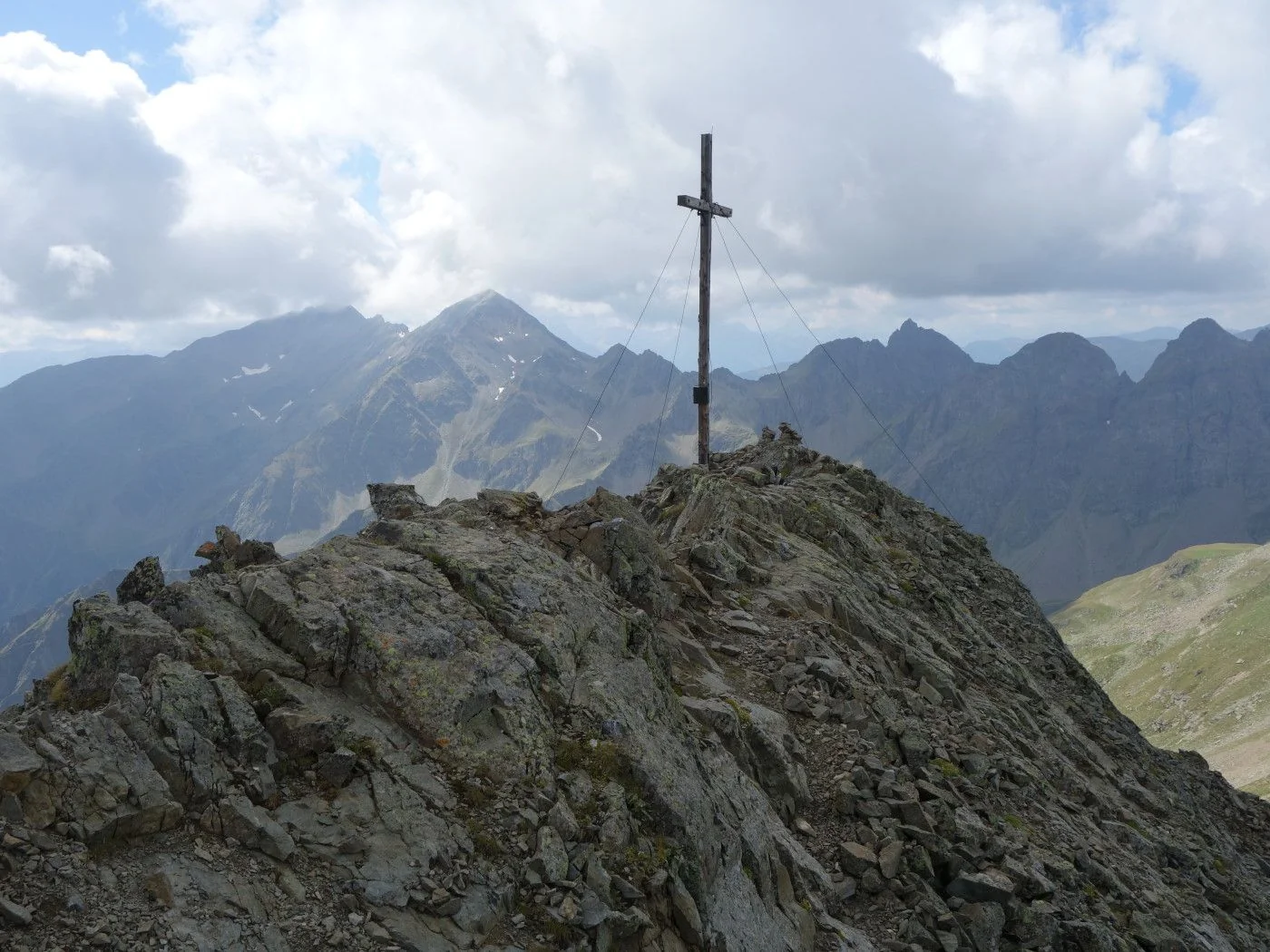 Ankunft am Gipfel Bockstein