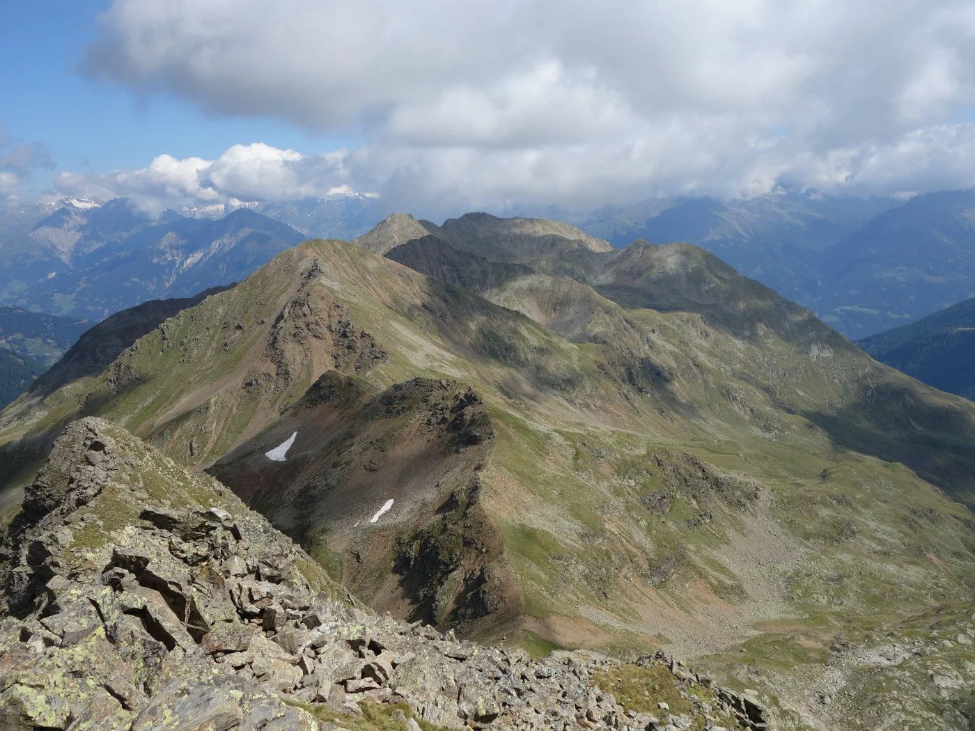 Blick vom Gipfel Bockstein Richtung NO