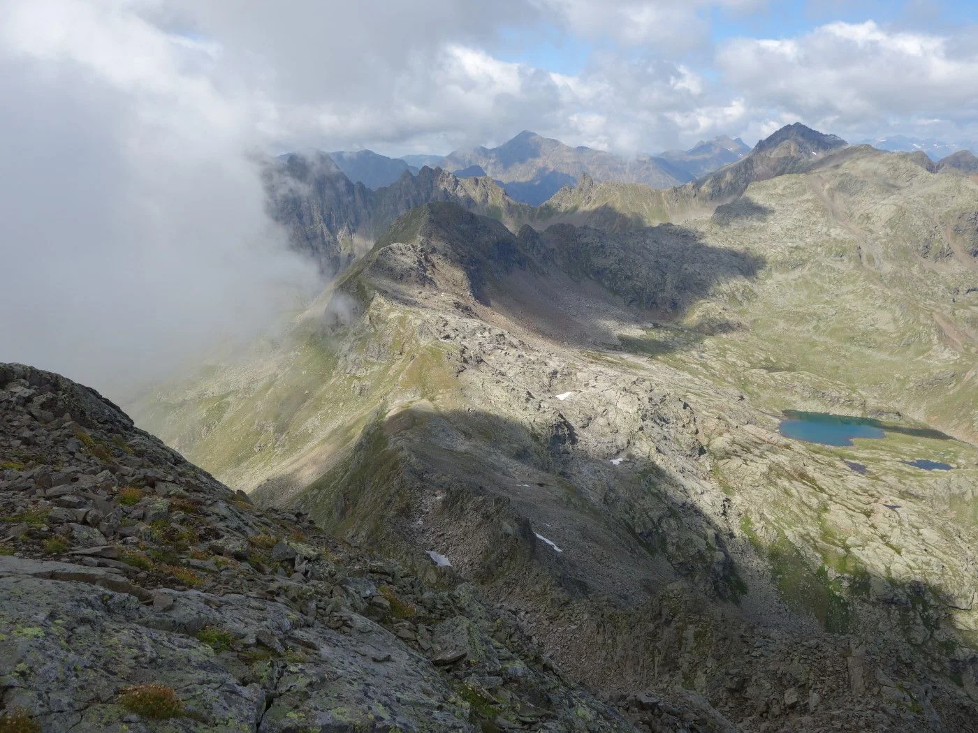 Blick vom Gipfel Bockstein Richtung Westen