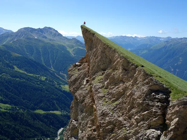 vom Bunzkögele Aufstieg Richtung Bretterwandspitze