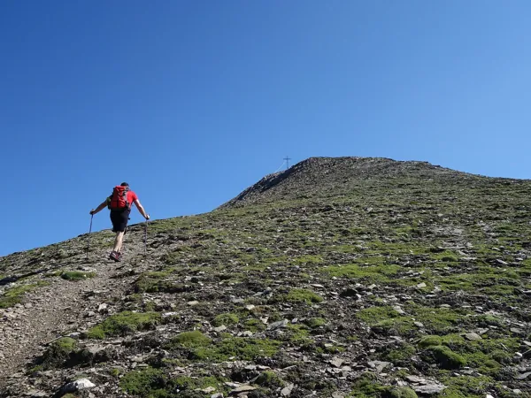 vom Bunzkögele Aufstieg Richtung Bretterwandspitze