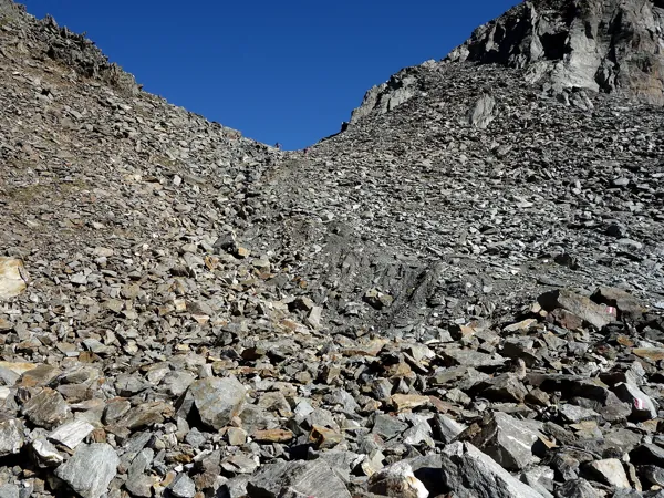 von Lienzer Hütte Aufstieg zum Debantgrat kurz vor dem Schobertörl
