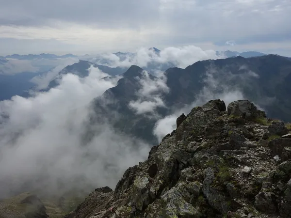 Blick vom Gipfel Deferegger Pfannhorn Richtung Osten