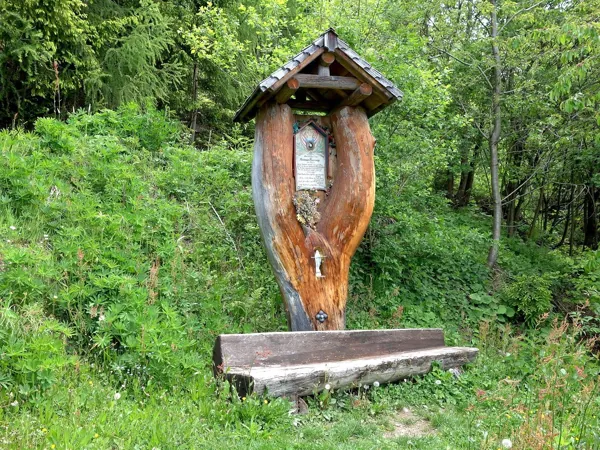 vom Dolomitenblick Richtung Ausgangspunkt Zettersfeldparkplatz