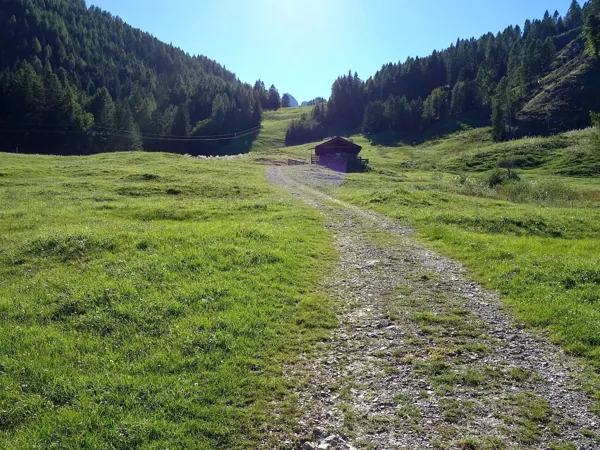 Aufstieg zur Dolomitenhütte bei Tristacher Alm