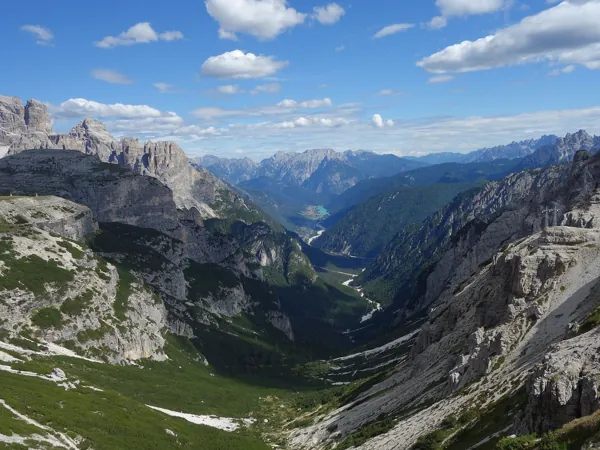 von der Lavaredohütte zur Auronzohütte Blick Richtung SO