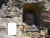 von Unterstandshütte zum Gipfel Gabesitten Gedenktafel an schweren Arbeitsunfall