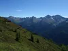von Unterstandshütte zum Gipfel Gabesitten Blick von rechts nach links Gölbner Rappler Regenstein