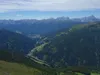 Blick vom Gabesittenhang Richtung Süden unten das Villgratental rechts die Sextner Dolomiten