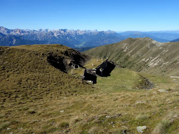 Aufstieg Richtung Gaishörndl Schlussanstieg Blick Richtung SW bei Kriegsstellung