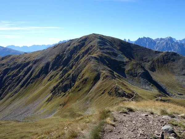 Gipfel Gaishörndl Blick Richtung Süden Mitte das Toblacher Pfannhorn