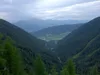 vom Talschluss Winkler Tal hoch zum Obstanser Boden Blick zurück Richtung Kartitsch