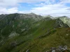 Blick vom Gipfel Gatterspitze Richtung SW hinten der Eisenreich