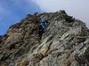 von Lienzer Hütte Aufstieg Richtung Gipfel Glödis über Klettersteig