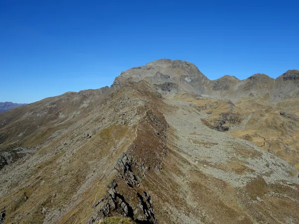 Gipfel Goiselemandl Blick Richtung NW hinten die Schleinitz