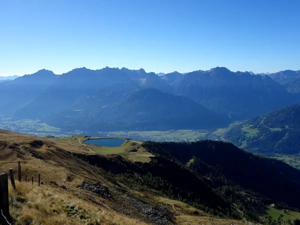 Gipfel Goiselemandl Blick Richtung Süden hinten die Lienzer Dolomiten