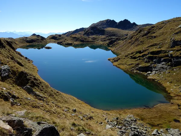 vom Goiselemandl Aufstieg zum östlichen Sattelkopf bei den Neualplseen