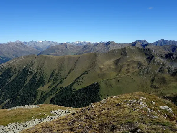 Gipfel Hochhorn Blick Richtung Norden hinten Großvenediger