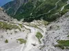vom Kerschbaumertörl Abstieg zur Dolomitenhütte