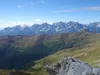 Blick vom Gipfel Große Kinigat Richtung SW hinten Sextener Dolomiten