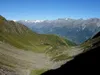 am Zunigtörl Blick Richtung Westen unten Zunigsee