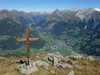 beim vorgelagterten Gipfelkreuz des Kleinen Zunigs unten Matrei