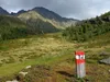 von der Tilliachalm Aufstieg zum Gumriaul hinten links