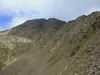 von der Tilliachalm Aufstieg zum Gumriaul hinten Bildmitte