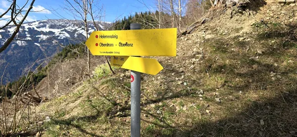 Abstieg über den Helenensteig