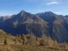 Aufstieg von der Wodenalm zum Hintereggkogel Blick zum Nussingkogel links