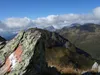 Aufstieg zum Gipfel Hochspitz Blick Richtung Westen