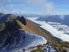 Blick vom Gipfel Zellinkopf Richtung Osten links der Gipfel Hohe Nase